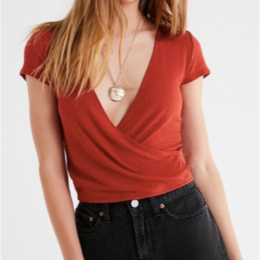 Urban Outfitters Burnt Orange Short Sleeve Tee